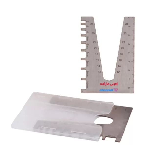 گیج میلگرد (گیج سه کاره اندازه گیری میلگرد، ضخامت انواع ورق و خط کش)